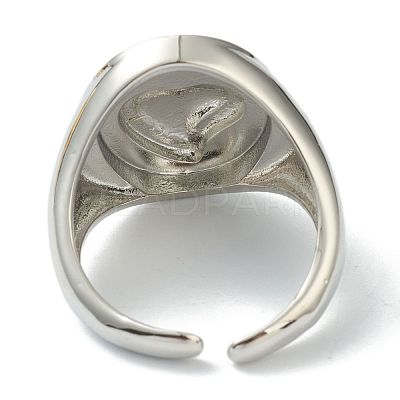 Brass Cuff Rings RJEW-G113-04B-1