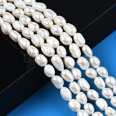Natural Cultured Freshwater Pearl Beads Strands PEAR-N014-07H-1