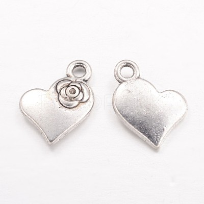 Tibetan Style Alloy Charms Pendants TIBEP-A124433-AS-FF-1