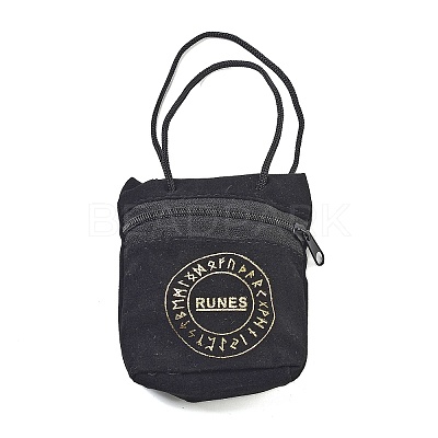 Rectangle Natural Tiger Eye Rune Stones G-Z059-01D-1