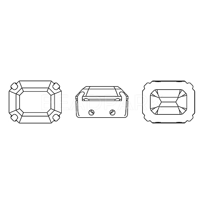 Preciosa® MAXIMA Crystal Sew-On Cups X-PRC-SC10-00030-200-G-1