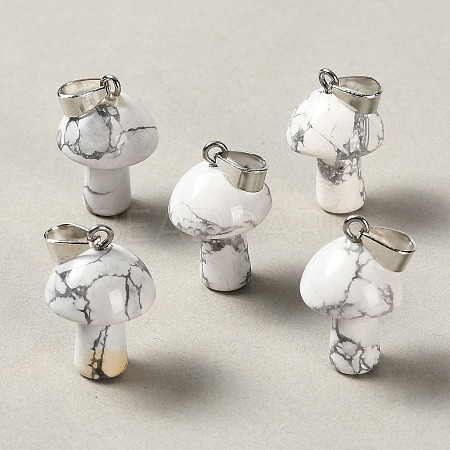 Natural Howlite Pendants GG-CBAA0EE-05P-24-1