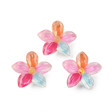 Flower Series Resin Cabochons LS-CRES-Q008-01C-1