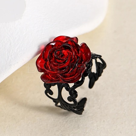 Iron and Resin Cuff Open Rings FS-WGB0C08-01-1