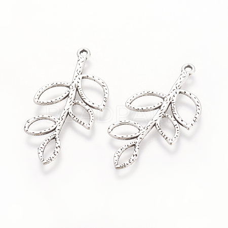 Tibetan Style Alloy Pendants TIBEP-A12-3860-AS-LF-1