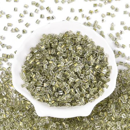 Transparent Inside Colours Glass Seed Beads SEED-T007-13O-1