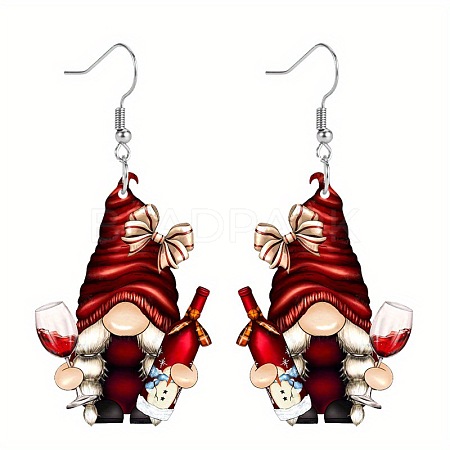 Christmas Acrylic Dangle Earrings FS-WG0219A-01-1