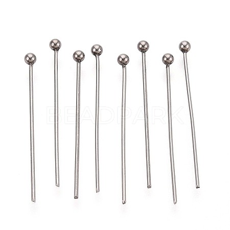 304 Stainless Steel Head Pins STAS-T065-25mm-20P-1