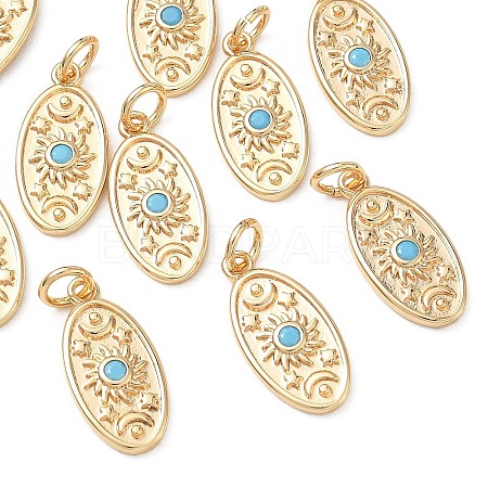 SHEGRACE Brass Micro Pave Cubic Zirconia Pendants XGRQ4G867-550G-1