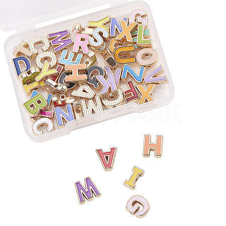 Alloy Enamel Slide Charms ENAM-CJ0001-25-1