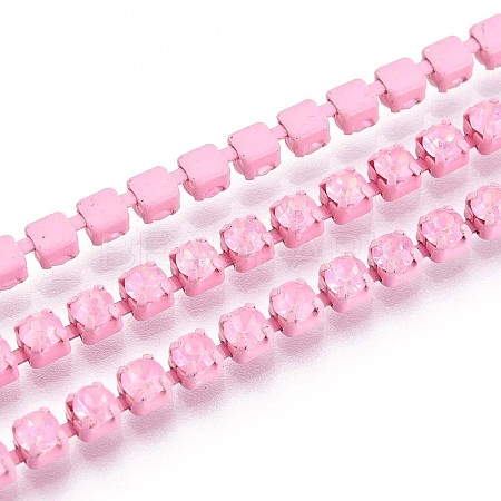 Iron Rhinestone Cup Chains CH-T006-05A-09-1