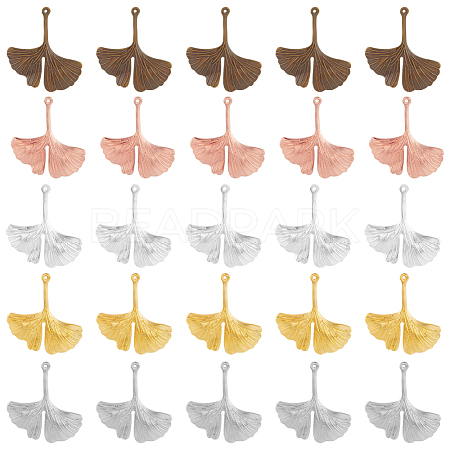 70Pcs 5 Colors Brass Pendants KK-FH0005-58-1
