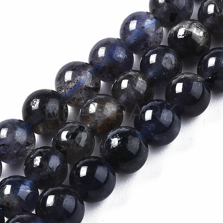 Natural Iolite/Cordierite/Dichroite Beads Strands X-G-S376-005A-1