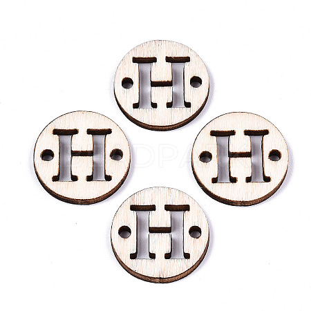 Unfinished Natural Poplar Wood Links Connectors WOOD-S045-140A-01H-1