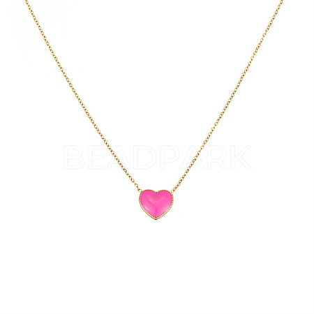 Stainless Steel Heart Pendant Necklaces YM4283-1-1