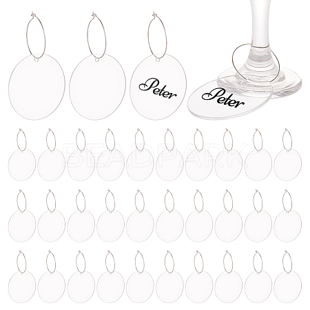 DIY Blank Wine Glass Charm Making Kit DIY-FG0004-59B-1