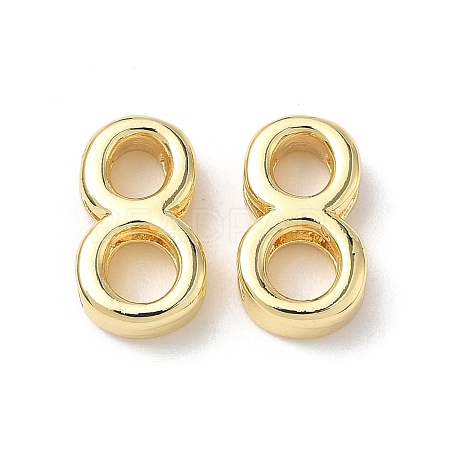 Brass Slide Charms KK-L253-15G-08-1