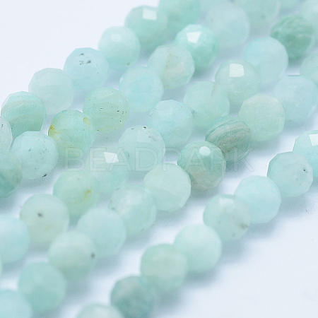 Natural Amazonite Beads Strands G-E411-43-4mm-1