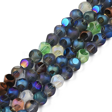 Electroplate Glass Beads Strands EGLA-Q026-015-1