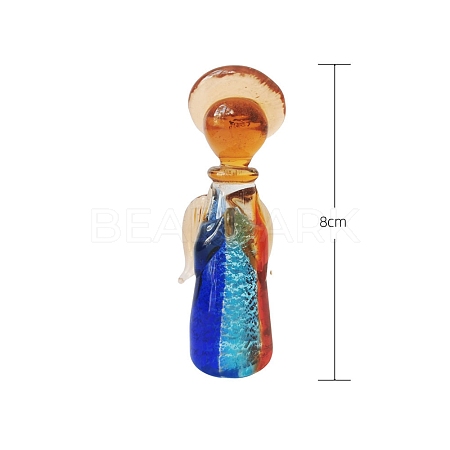 Handmade Lampwork Angel Figurines PW-WG22906-01-1