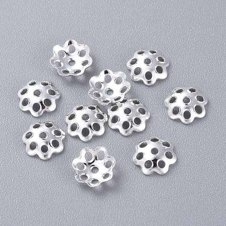 201 Stainless Steel Bead Caps STAS-K210-06S-1