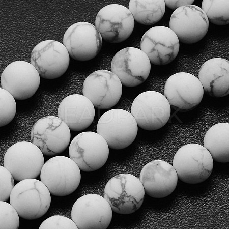 Natural Howlite Beads Strands X-G-D696-6mm-1
