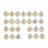 26Pcs Glass Seed & Acrylic Pendants PALLOY-JF04486-1