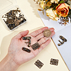 4Pcs Zinc Alloy Wooden Box Lock Catch Clasps DIY-CL0001-35-3