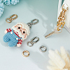 4Pcs 2 Colors Iron Swivel Clasps HJEW-FH00179-5