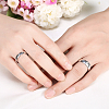 Valentine's Day Gifts Engraved Titanium Steel Couple Rings For Women RJEW-BB16383-8P-7