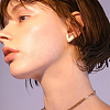 20Pcs 2 Styles Brass Stud Earring Findings KK-ME0002-53-5