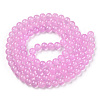 Baking Paint Imitation Jade Glass Round Bead Strands X1-DGLA-Q021-8mm-57A-2
