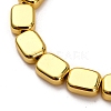 Electroplate Glass Beads Strands EGLA-H109-09-4