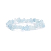 Natural Aquamarine Chips Beaded Jewelry Set SJEW-JS01232-07-4