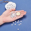 200Pcs 2 Style White Acrylic Enamel Beads SACR-YW0001-04-5