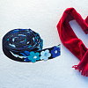Velvet Handmade Flower Embroidered Lace Ribbons SRIB-WH0011-077A-7