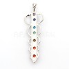 Gemstone Chakras Pendants G-I114-03-2