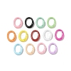 Spray Painted Alloy Spring Gate Rings AJEW-C035-01-1