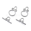 304 Stainless Steel Toggle Clasps STAS-N092-182-3