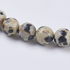 Natural Dalmation Jasper Beads Strands X-G-G515-6mm-06-3