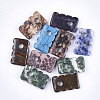 Natural & Synthetic Mixed Gemstone Pendants G-Q458-26A-1