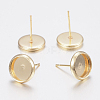 304 Stainless Steel Stud Earring Settings X-STAS-H436-20B-01-1