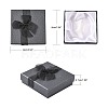Bowknot Organza Ribbon Cardboard Bracelet Bangle Gift Boxes X-BC148-05-2