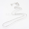 Iron Cable Chains Necklace Making X-MAK-R016-45cm-P-2
