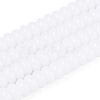 Opaque Spray Painted Glass Beads GLAA-ZX008-6mm-18G-2