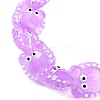 Transparent Glass Beads Strands LAMP-L078-010D-3