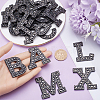 Alphabet Resin Rhinestone Patches DIY-GF0009-18B-3