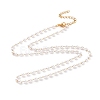Vacuum Plating 304 Stainless Steel Beaded Necklaces NJEW-E064-07G-1
