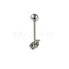 304 Stainless Steel Fish Bone Straight Barbell 15 Gauge Piercing Tongue Rings for Women Men FS-WG89F3B-01-5