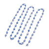 Oval Glass Beaded Link Chains AJEW-JB01471-5